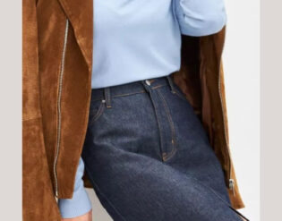 Жіноча блакитна водолазка з курткою